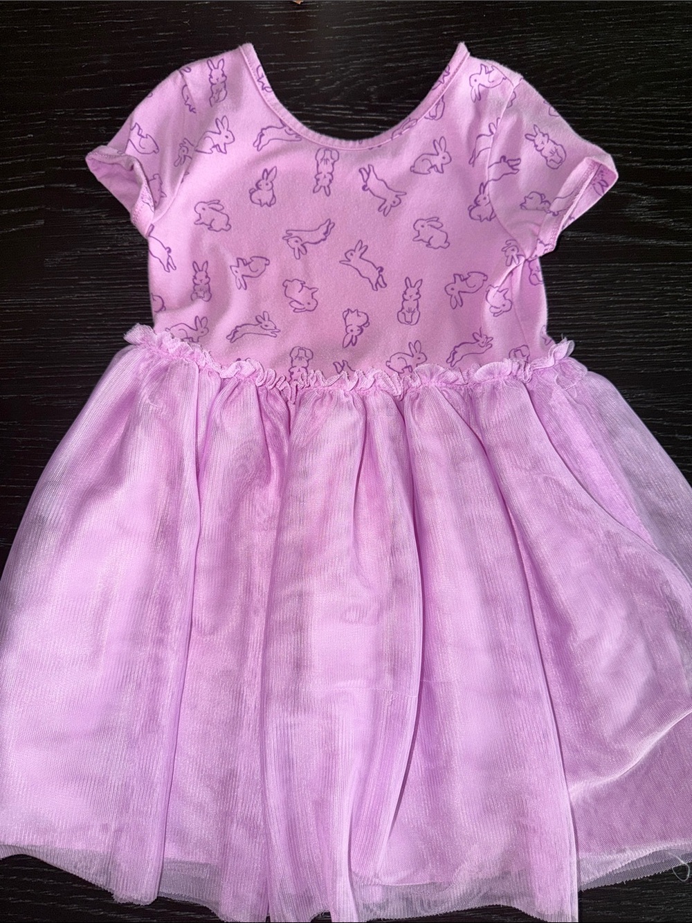 Cat & Jack Lavender Bunny Tulle Dress